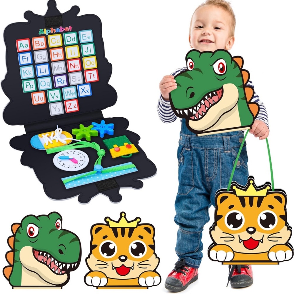 Montessori Interactive Educational Toys2Busy Book📔Fine Basic Dress Motor Skills